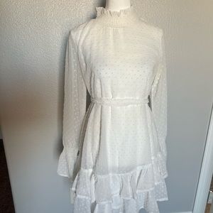 White long sleeve mini